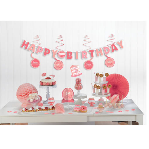 Picture of HAPPY BIRTHDAY MINI DECORATING KIT PINK